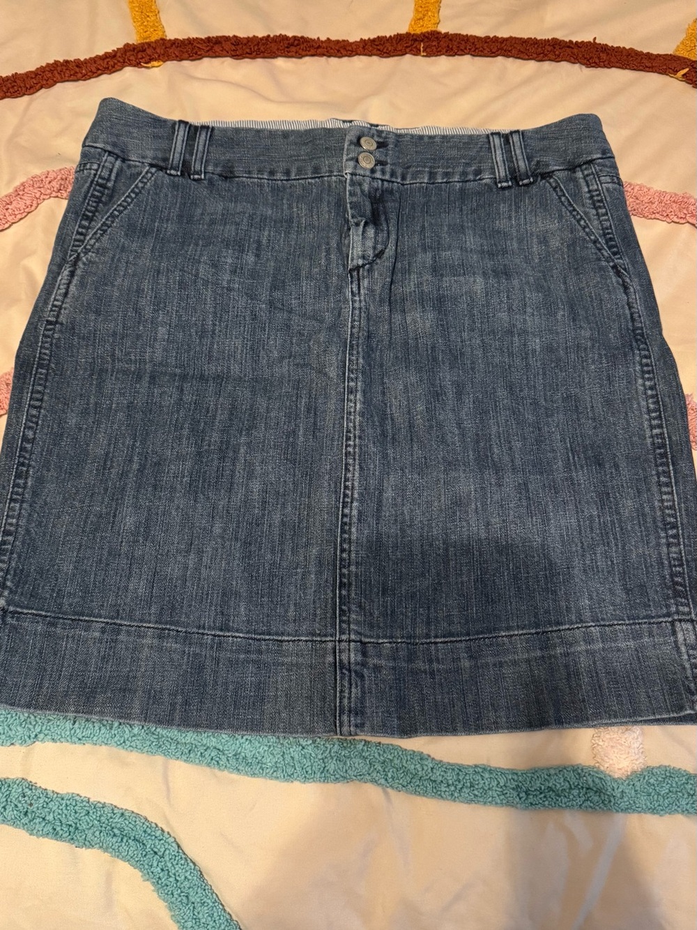GAP Blue Denim Skirt (mid thigh)